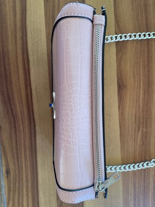 Borsa Stradivarius Rosa effetto coccodrillo