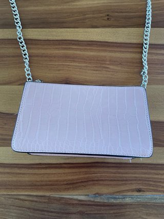 Borsa Stradivarius Rosa effetto coccodrillo