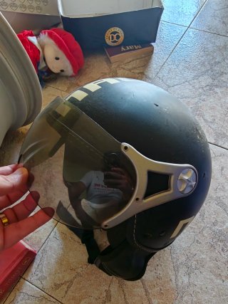 3 Cascos Moto y Visera
