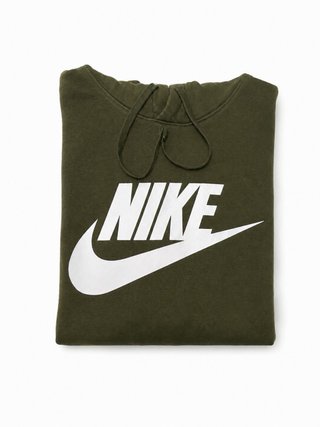 Nike Olive Green Essential Logo Hoodie
