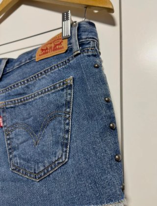 Levi's Shorts Vaqueros Tachuelas Talla 28