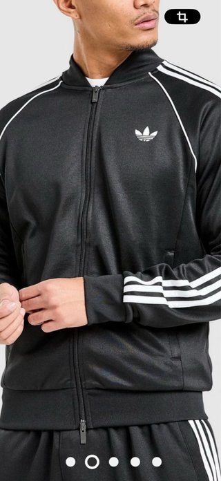 Chaqueta Adidas Negra y Blanca