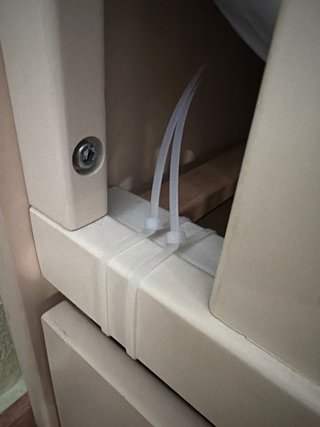 Cuna bebé con cajón, cajonera y arcón