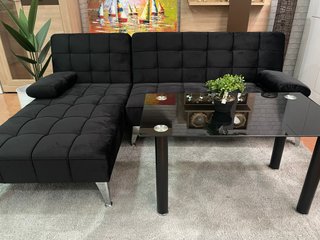 Sofá Cama Chaise Longue Negro