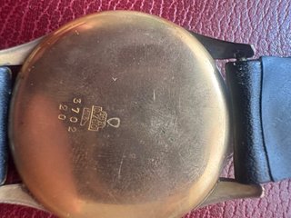 Reloj caja de oro 18 k de cuerda Halcon 17 Rubis