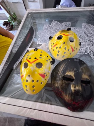 Máscaras Halloween Jason (Set 3) junto con cuchill