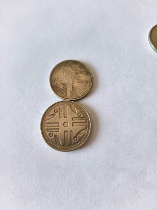 Lote 7 monedas Colombia 100, 200 y 500 pesos