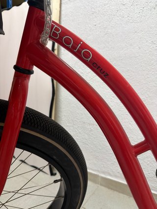 Bicicleta con 2 cestas delanteras