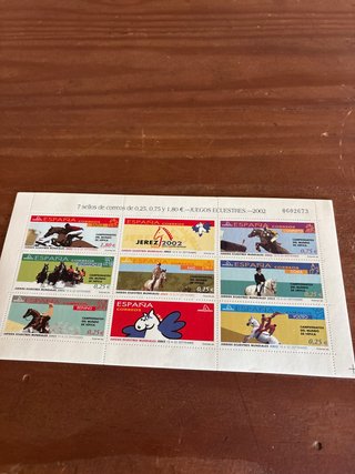 7 Sellos España JUEGOS ECUESTRES JEREZ 2002