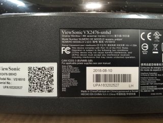 Monitor ViewSonic VX2476-SMHD 24" IPS FHD