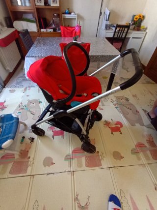 Cochecito  Bebé 3 en 1 Bébé Confort Rojo