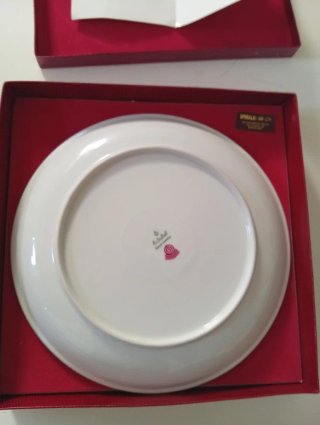 Piatto Porcellana Luciano Minguzzi Gallo Blu