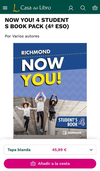LIBROS INGLÉS NOW YOU! 4 STUDENT’S BOOK Y WORKBOOK