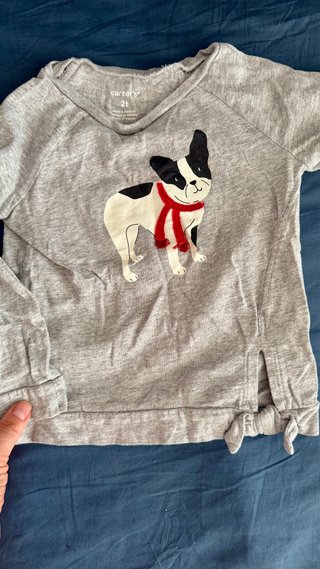 Lote 8 camisetas manga larga niña 2-3 años