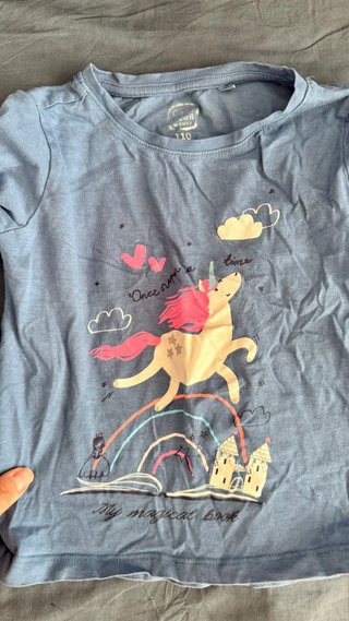 Lote 8 camisetas manga larga niña 2-3 años