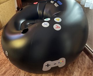 Puff Gamer Inflable Negro