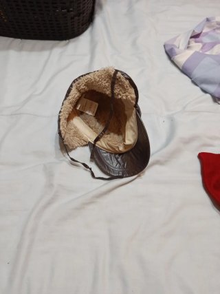 Gorro aviador invierno niño marrón