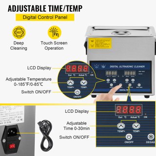 Pulitore Ultrasuoni Doppia Frequenza 6L 28 / 40KHz