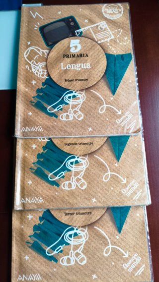Lengua 5 Primaria. Un libro por trimestre.