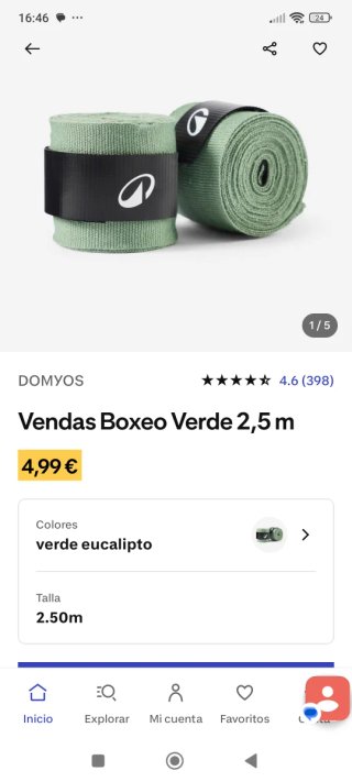 Guantes rosa, vendas rojas y Cuerda Boxeo Infantil