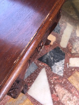 Mesita auxiliar madera vintage