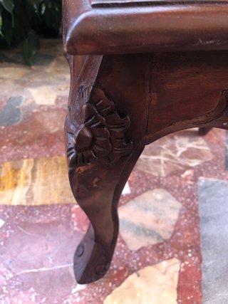 Mesita auxiliar madera vintage