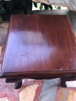 Mesita auxiliar madera vintage