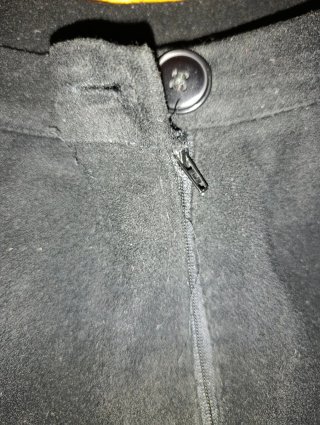Pantalón negro paño acampanado