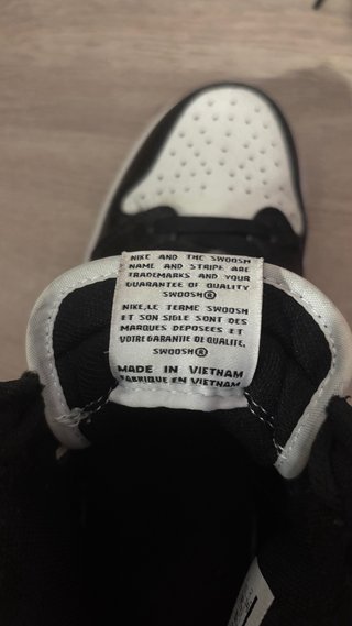 Nike Air Jordan 1 High Black White Talla 39