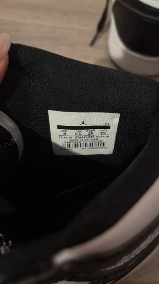 Nike Air Jordan 1 High Black White Talla 39