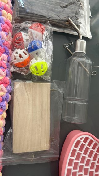Accesorios para jaula roedores.