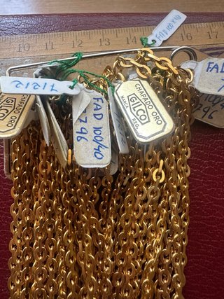 Cadena chapado oro 18k