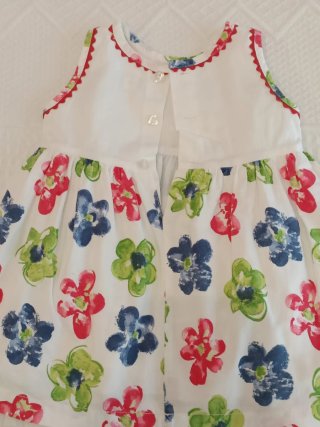 Vestido flores 3 meses