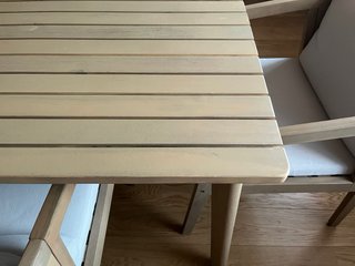 Mesa KALEA Sklum 180x90 cm Madera acacia clara