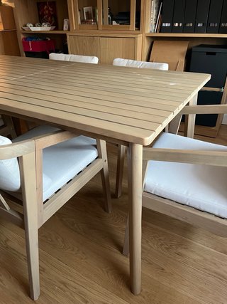 Mesa KALEA Sklum 180x90 cm Madera acacia clara