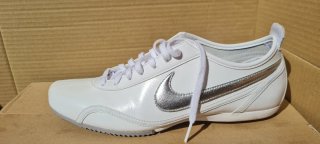 Zapatillas Nike Blancas y Plateadas