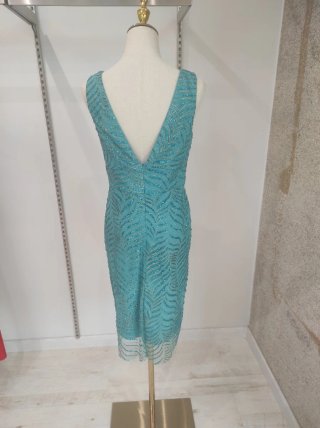 Vestido de fiesta azul lentejuelas nuevo