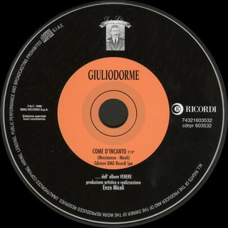 CD GIULIODORME COME D'INCANTO 1998 RICORDI PROMO