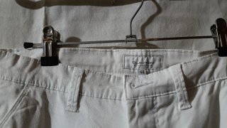Pantaloni ragazzo Clayton bianchi