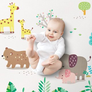 Tappetino Gioco per Bambini 2,1x1,4 m Reversibile