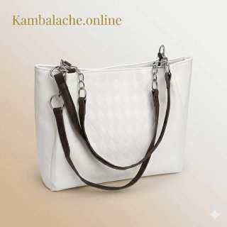 Bolso blanco mujer elegante
