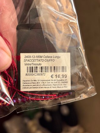 1 COLLANA LUNGA NUOVA DA DONNA MARCA:”STELLAZETA”
