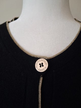Chaqueta Purificación García Negra Fina