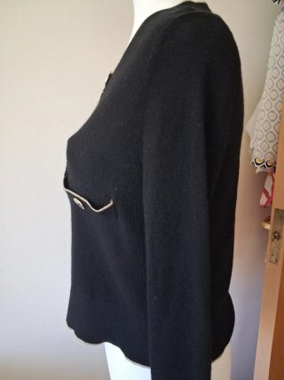 Chaqueta Purificación García Negra Fina