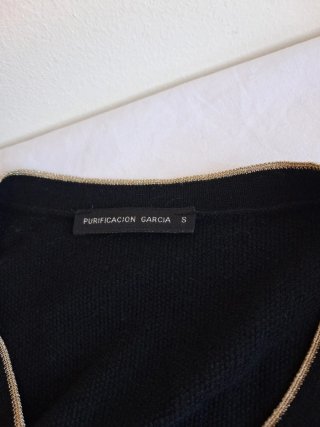 Chaqueta Purificación García Negra Fina