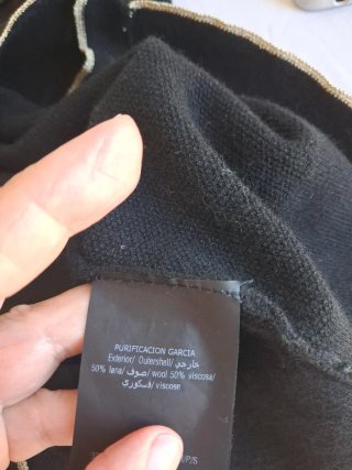 Chaqueta Purificación García Negra Fina
