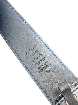 Cintura Gucci GG Nero e Oro