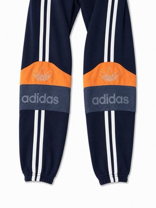 Adidas Originals Navy Jogger Sweatpants with Orang