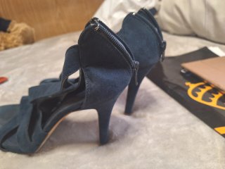 Zapatos de tacón azul