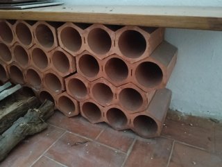 Ladrillo para botellero de terracota